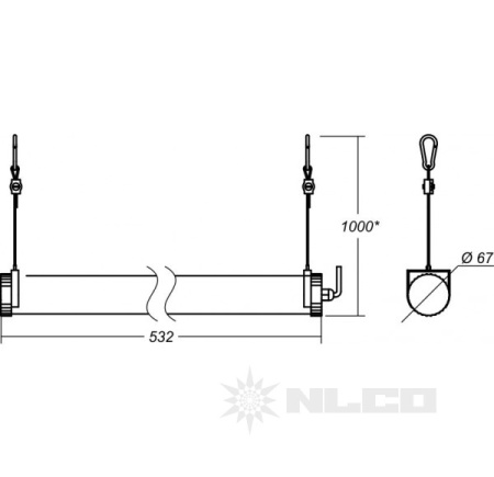 Светильник NLCO ISK18-01-PC